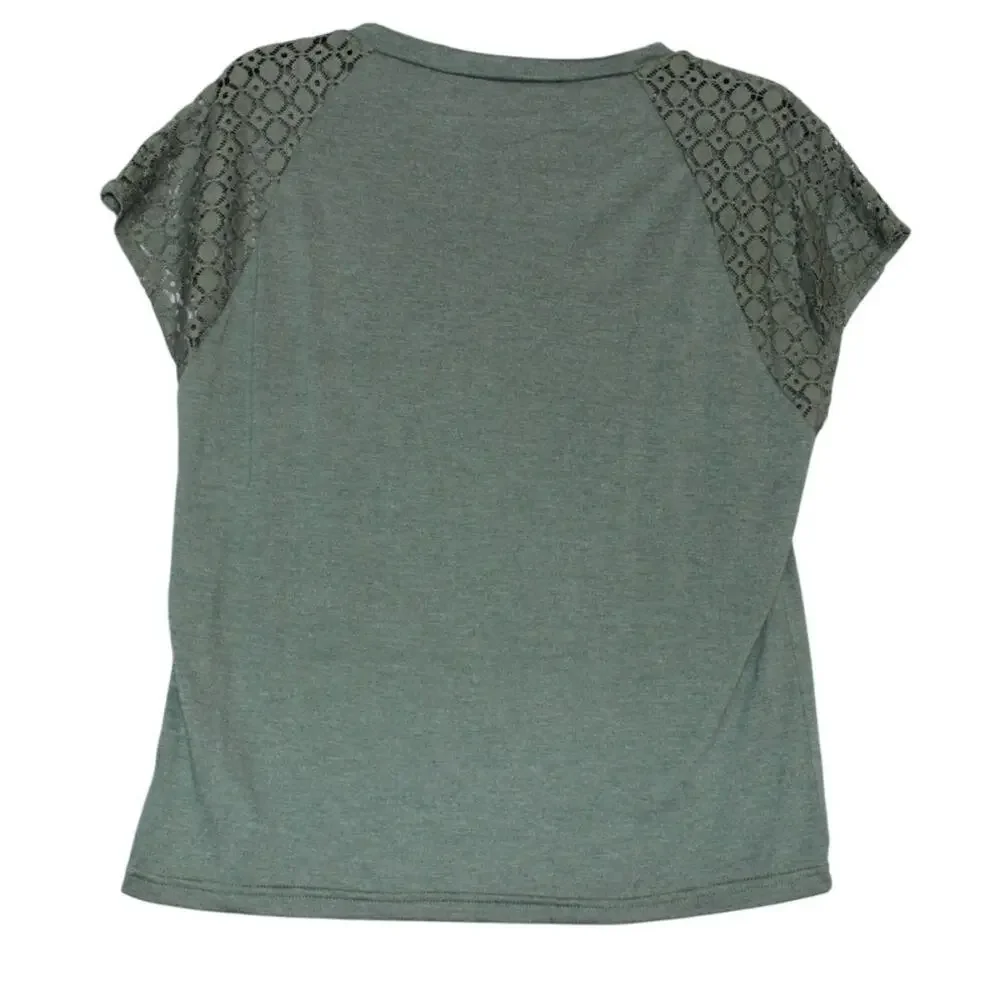 Shein‎ Frenchy Green  SS Crew Neck Medium NWT - Picture 2 of 5